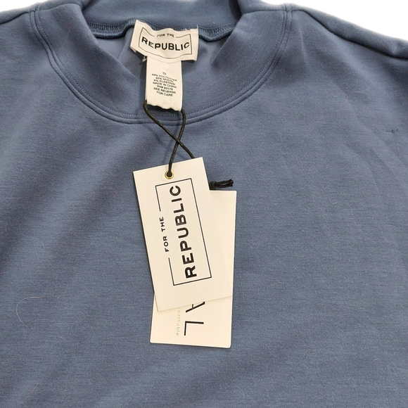 NWT Womens Athleisure Blue 2 Pc Tie Dye Joggers & Sold Color Sweatshirt Sz SML - Picture 8 of 10